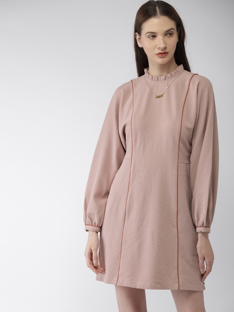 

Scotch & Soda Women Pink Solid A-Line Dress