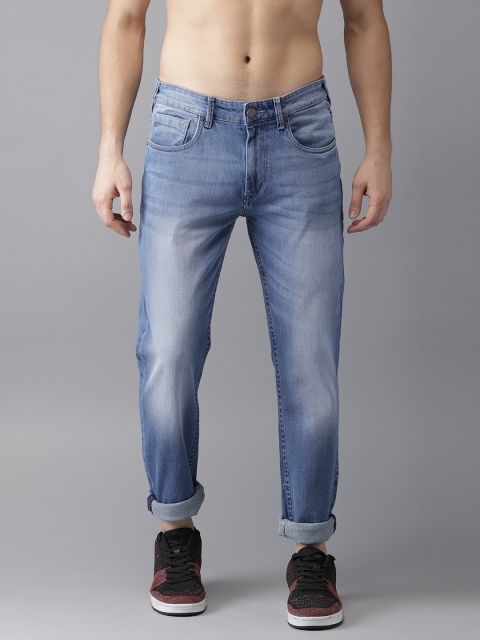 

HERE&NOW Men Blue Slim Fit Mid-Rise Clean Look Stretchable Jeans