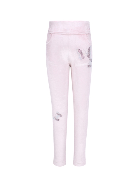 

CUTECUMBER Girls Pink Embellished Leggings