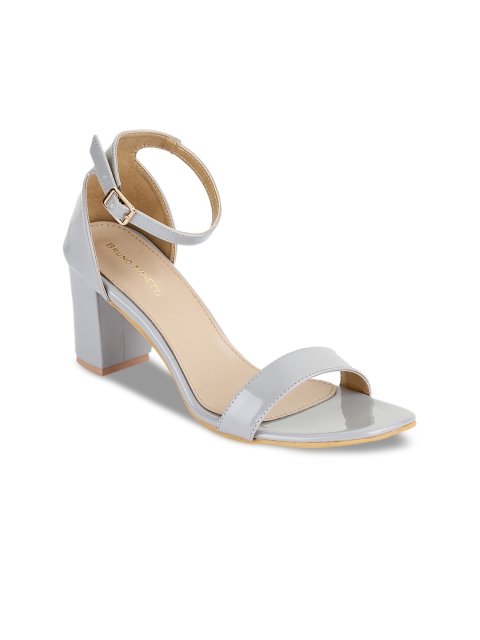 

Bruno Manetti Women Grey Solid Sandals