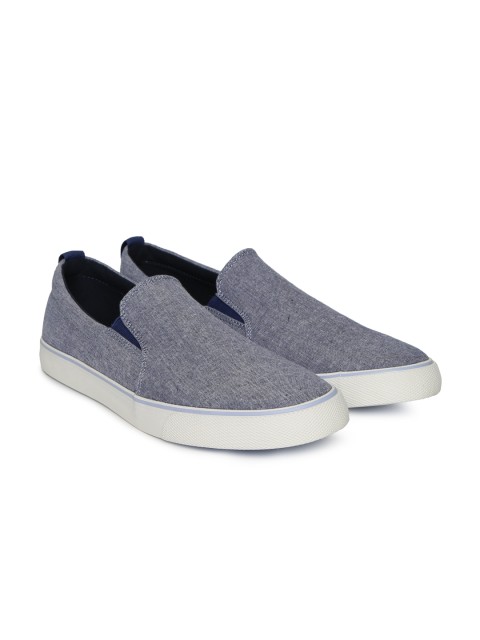 

United Colors of Benetton Men Grey Slip-On Sneakers
