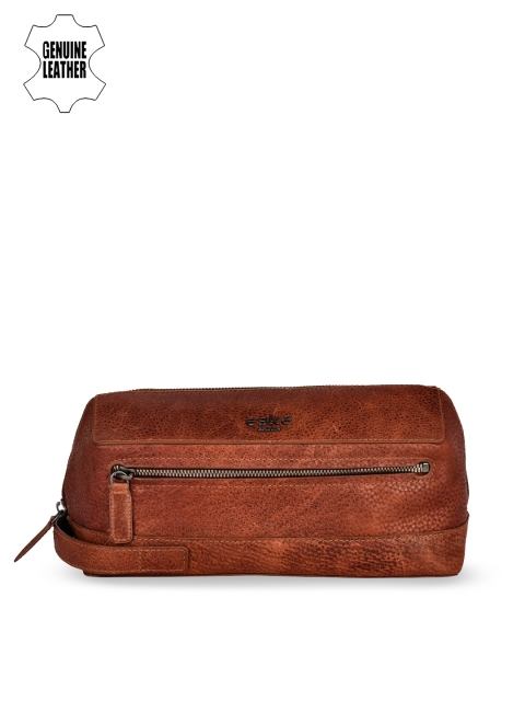 

Eske Men Brown Leather Travel Pouch