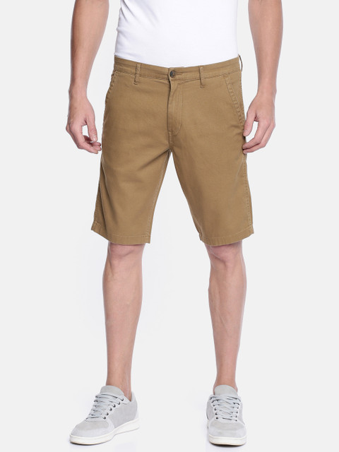 

Lee Men Khaki Solid Slim Fit Chino Shorts