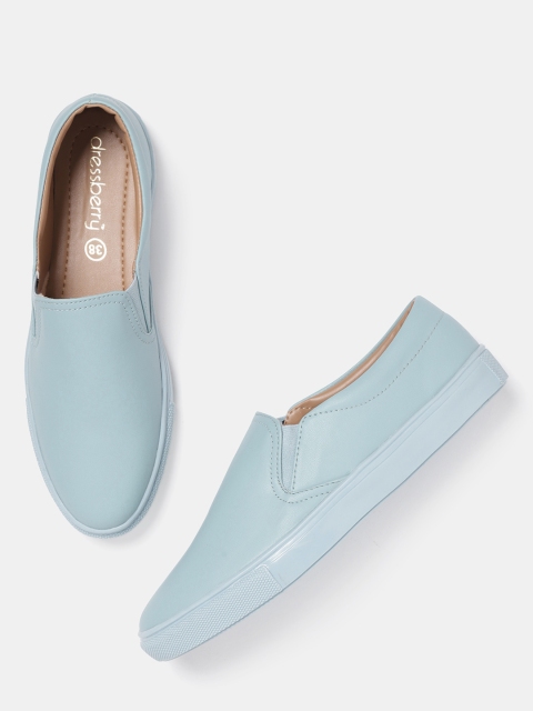 

DressBerry Women Blue Slip-On Sneakers