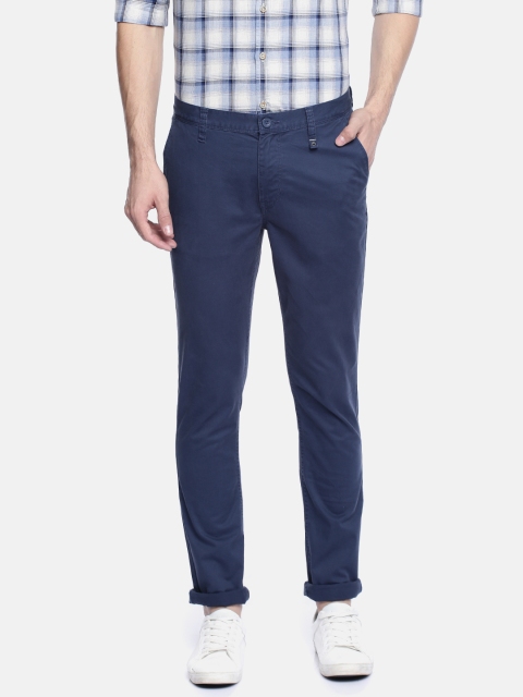 

Lee Men Blue Skinny Fit Solid Chinos