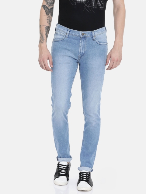 

Lee Men Blue Skinny Fit Mid-Rise Clean Look Stretchable Jeans