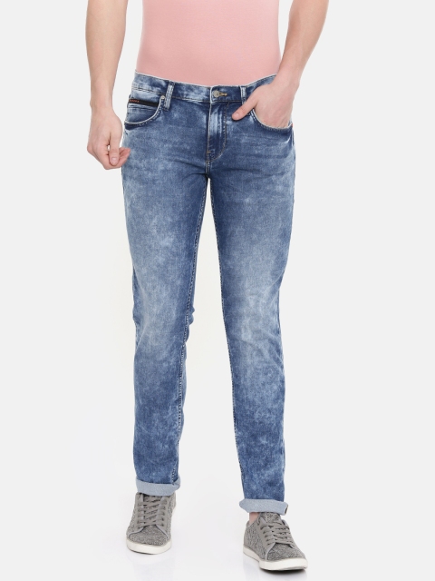 

Lee Men Blue Bruce Skinny Fit Low-Rise Clean Look Stretchable Jeans