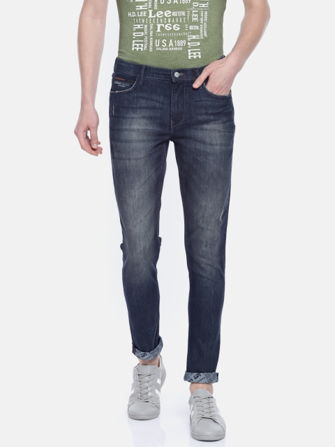 

Lee Men Blue Bruce Skinny Fit Mid-Rise Clean Look Stretchable Jeans