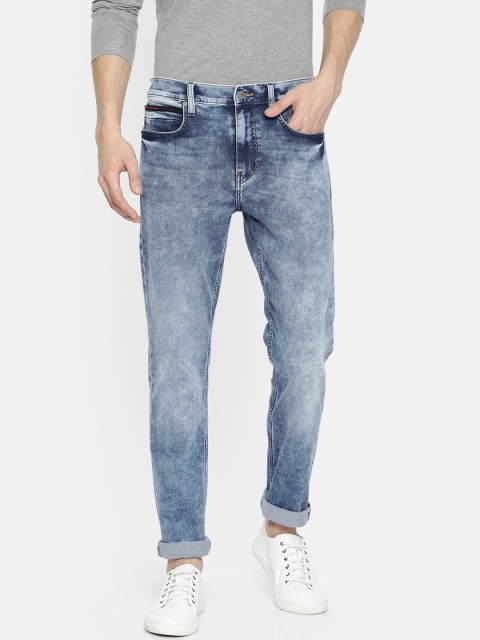 

Lee Men Blue Anton Slim Tapered Fit Mid-Rise Clean Look Jeans