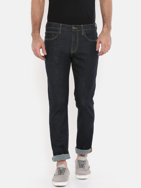 

Lee Men Blue Slim Narrow Fit Mid-Rise Clean Look Stretchable Jeans