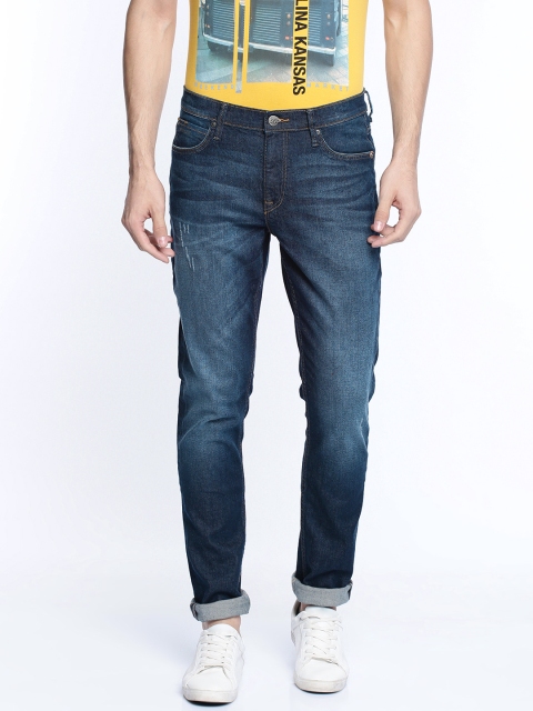 

Lee Men Blue Bruce Skinny Fit Mid-Rise Clean Look Stretchable Jeans