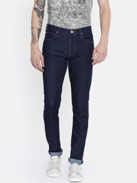 

Lee Men Blue Skinny Fit Mid-Rise Clean Look Stretchable Jeans