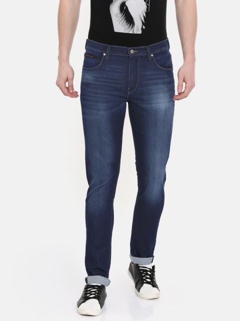 

Lee Men Blue Bruce Skinny Fit Mid-Rise Clean Look Stretchable Jeans