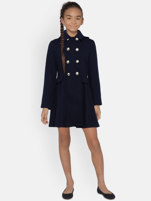 

MONSOON CHILDREN Girls Navy Blue Overcoat