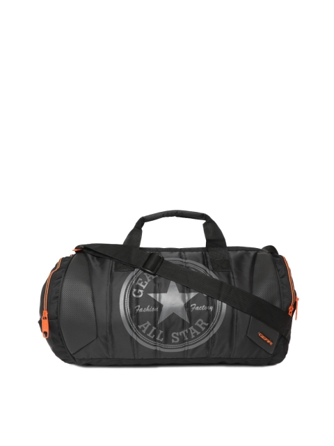 

Gear Unisex Black Printed Duffel Bag