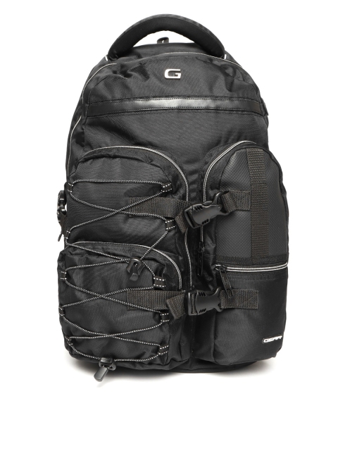 

Gear Unisex Black Solid Backpack