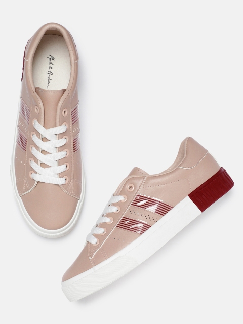 

Mast & Harbour Women Nude-Coloured Sneakers
