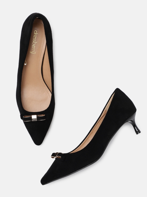 

DressBerry Women Black Solid Pumps