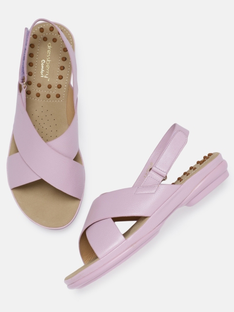 

DressBerry Women Purple Solid Open Toe Flats