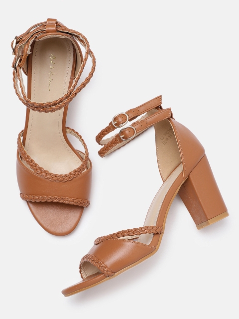 

Mast & Harbour Women Tan Brown Solid Sandals
