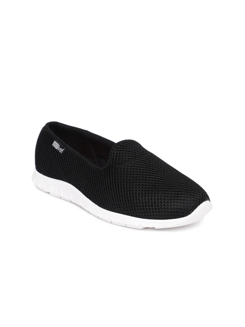 

BEIRA RIO Women Black Woven Design Slip-On Sneakers