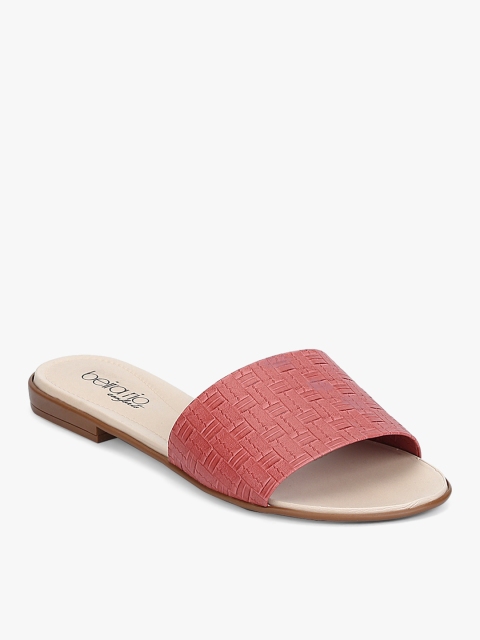 

BEIRA RIO Peach Woven Design Open Toe Flats