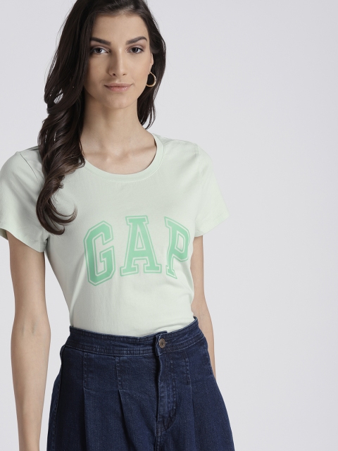 

GAP Women's Logo Graphic Crewneck T-Shirt, Green