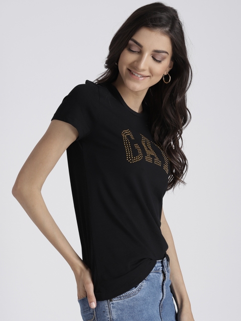 

GAP Women's Logo Graphic Crewneck T-Shirt, Black