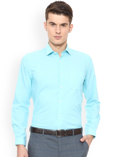 

Peter England Men Blue Slim Fit Solid Formal Shirt