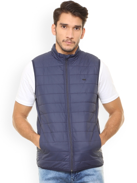 

Peter England Casuals Men Blue Solid Padded Jacket