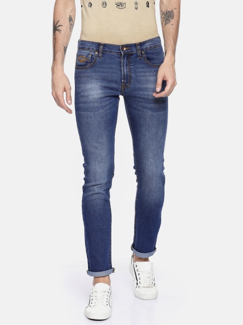 

Pepe Jeans Men Blue Vapour Slim Fit Low-Rise Clean Look Stretchable Jeans