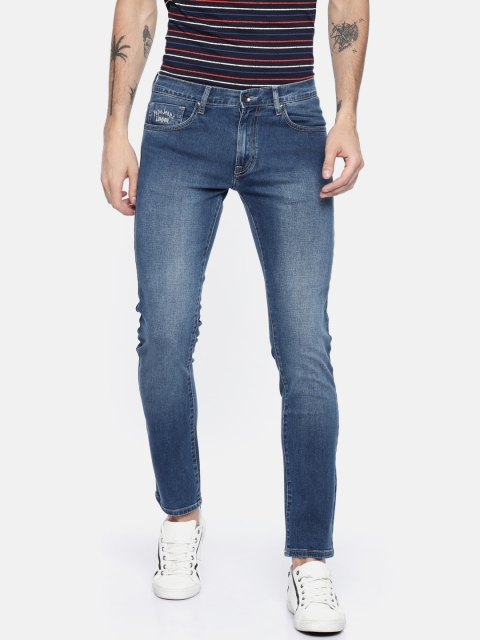 

Pepe Jeans Men Blue Vapour Slim Fit Low-Rise Clean Look Stretchable Jeans