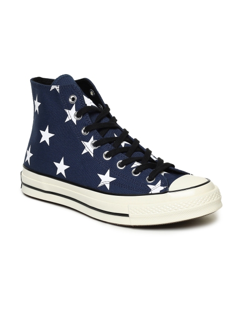 

Converse Archive Prints Chuck Taylor Unisex Navy Blue Printed Textile High-Top Sneakers