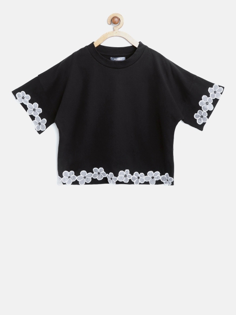 

Nauti Nati Girls Black Solid Top