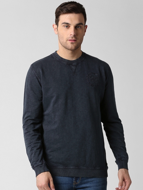 

Peter England Casuals Men Navy Blue Solid Sweatshirt
