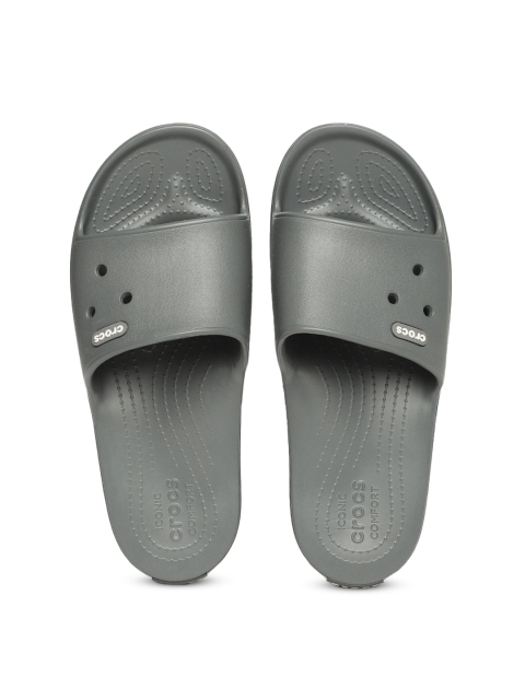 

Crocs Unisex Grey Solid Sliders
