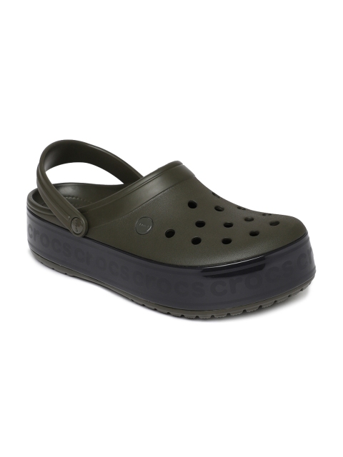 

Crocs Unisex Olive Green Solid Clogs