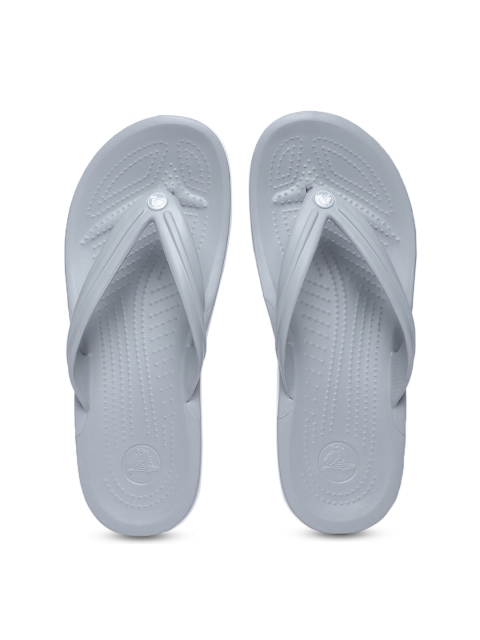 

Crocs Unisex Grey Solid Thong Flip-Flops