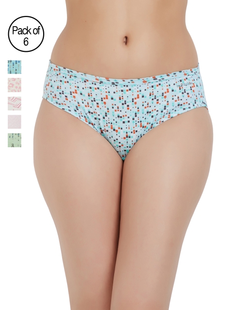 

Fruit of the Loom Women Pack Of 6 Printed Briefs FBKP01, Multi