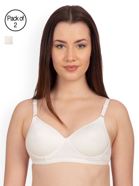 

Komli Pack of 2 Off White Non-Wired Heavily Padded T-shirt Bras K9513-2PC-OFFW