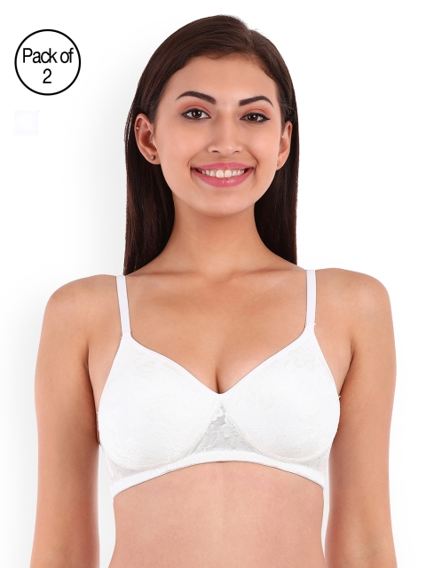 

Clovia Pack Of 2 Bra, White