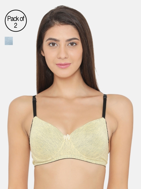 

Clovia Pack Of 4 Bra, Yellow