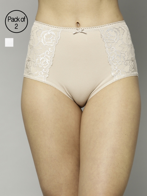 

Marks & Spencer Women Pack Of 2 Shaping Briefs T336473RALMOND, Beige