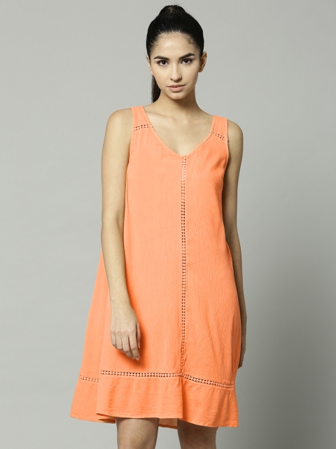 

Marks & Spencer Women Orange Solid Cover-Up Dress T529863