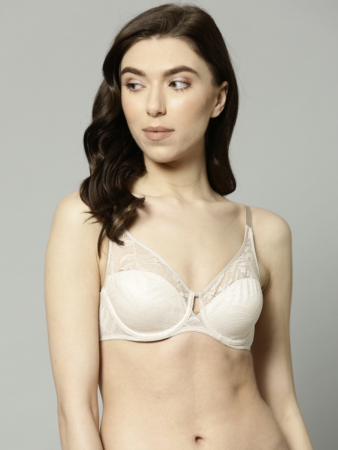 

Marks & Spencer Beige Lace Underwired Non Padded Everyday Bra T332088ALMOND