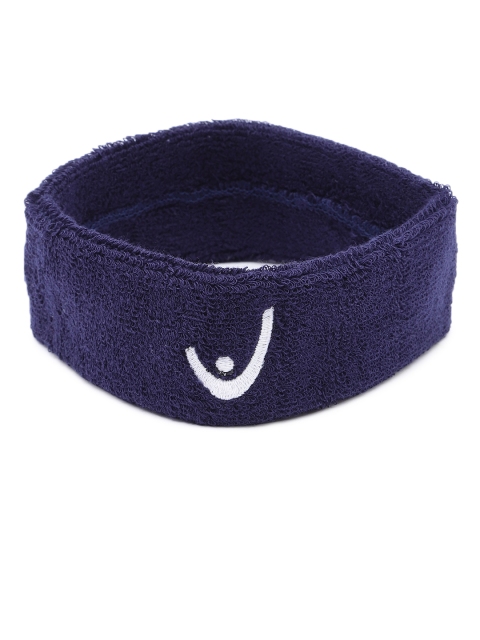 

Head Unisex Navy Blue Solid Headband