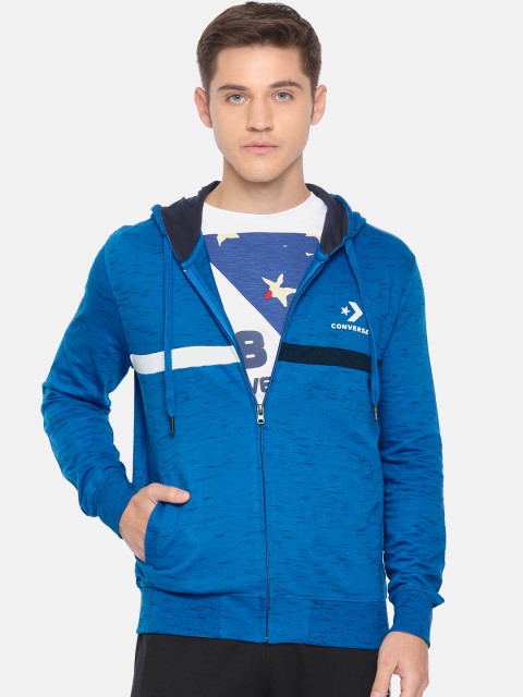 

Converse Men Blue Solid Hooded Sweatshirt