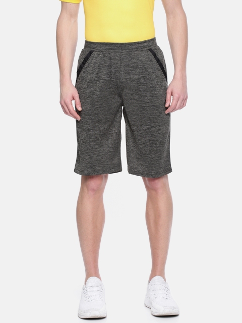

Proline Active Men Charcoal Grey Self Design Slim Fit Sports Shorts