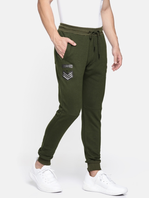 

Proline Active Men Olive Green Solid Joggers