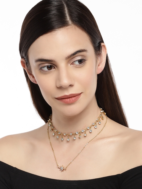 

OOMPH Gold-Plated & White Layered Necklace